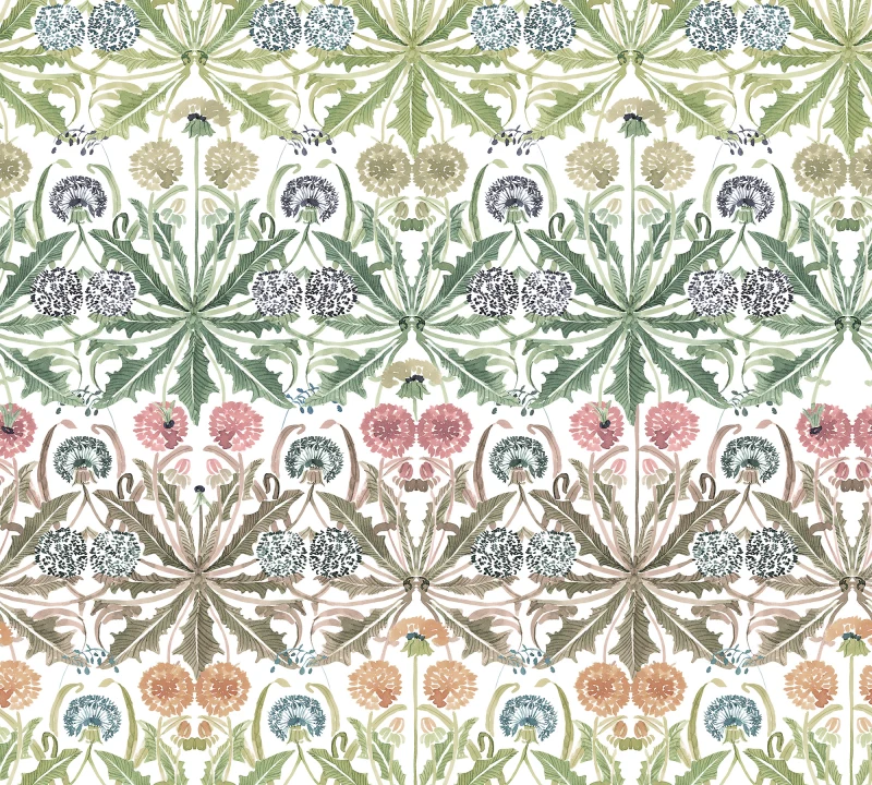 Mural de flores único
