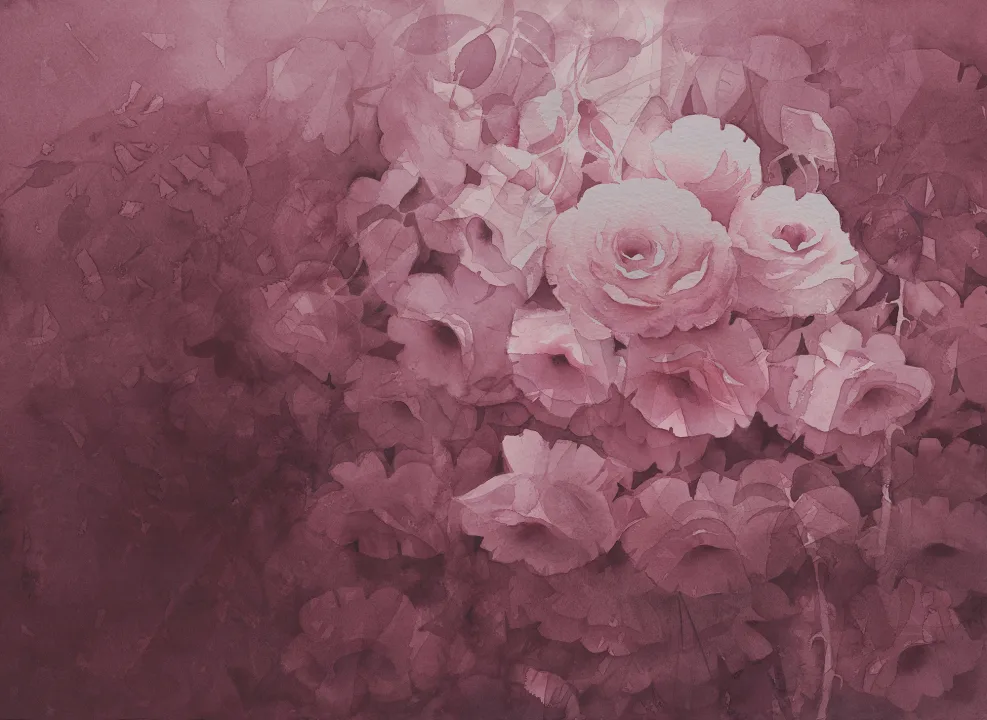 Papier peint rose sophistiqué