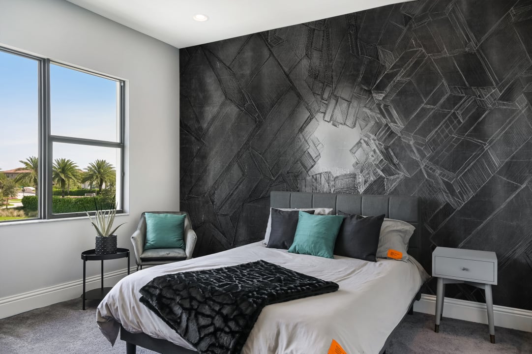Créez l'illusion d'un plafond plus haut avec ce décor mural