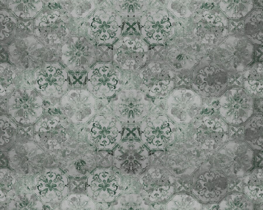 Oriental Tiles, Sage