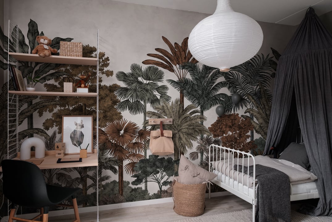 Jungla tropicală murală de perete