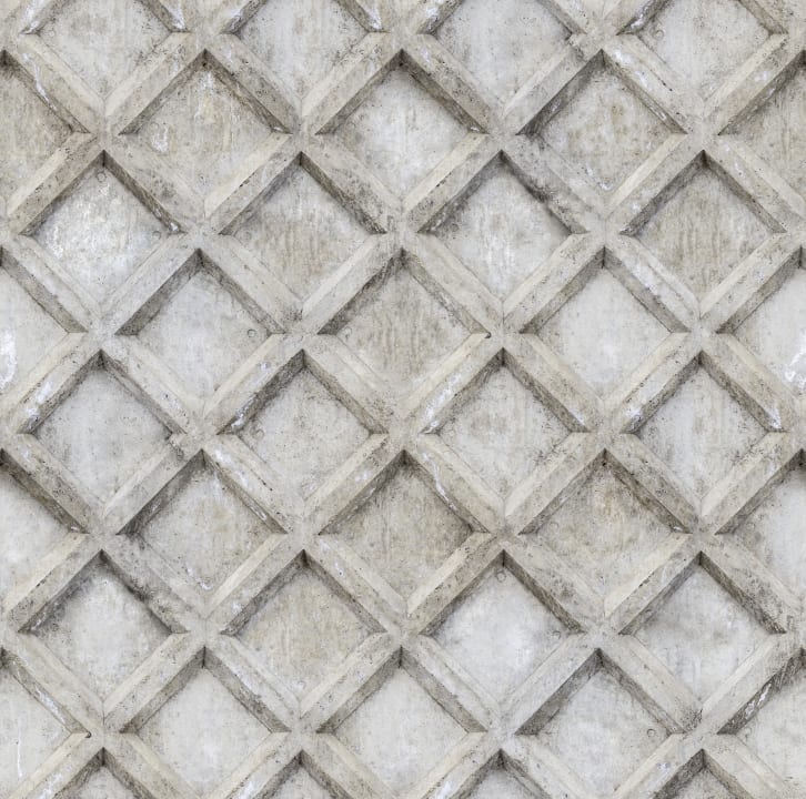 Small Concrete Trellis Harsh Grey