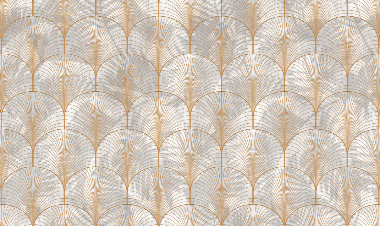 Art Deco Palms, Gold