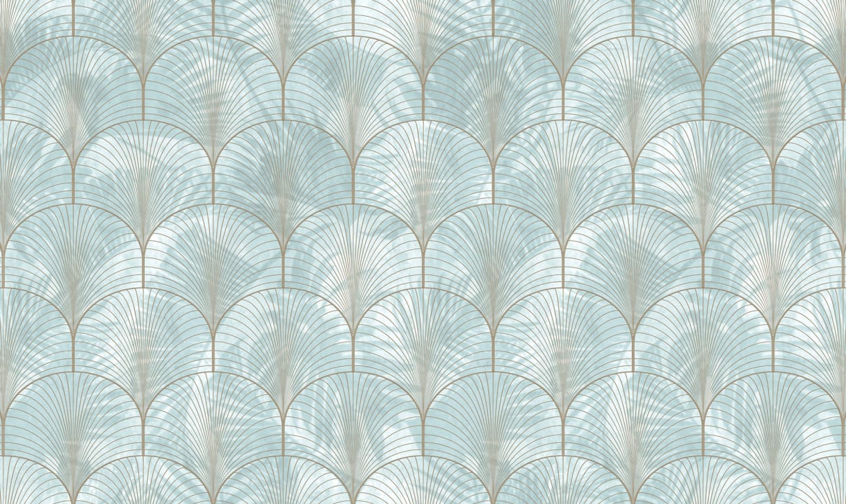 Art Deco Palms, Silver