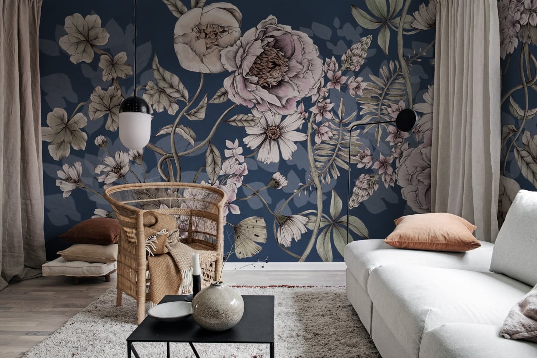 Spring Flower, Dark Blue