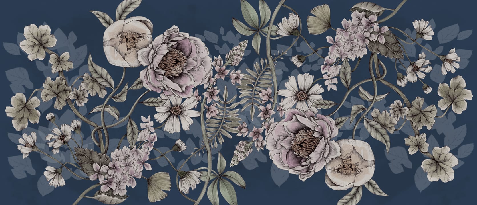 Spring Flower, Dark Blue