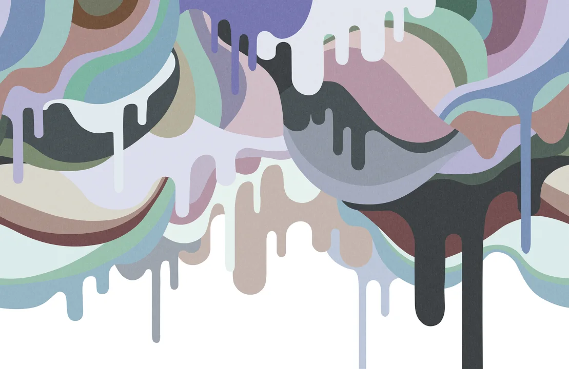 Dripping Ice Cream Retro