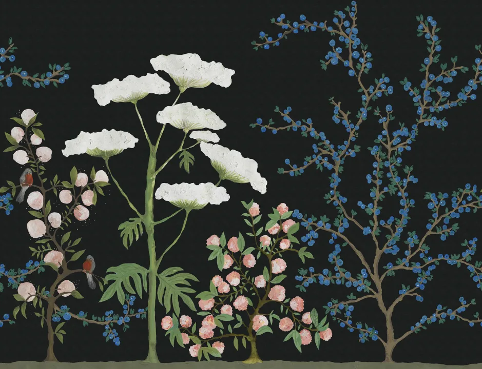 Handgeschilderd chinoiserie-patroon
