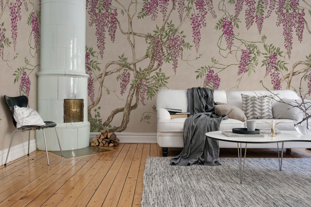 Romantic wisteria tree