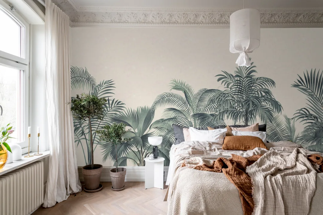 Swaying Palm Leaves