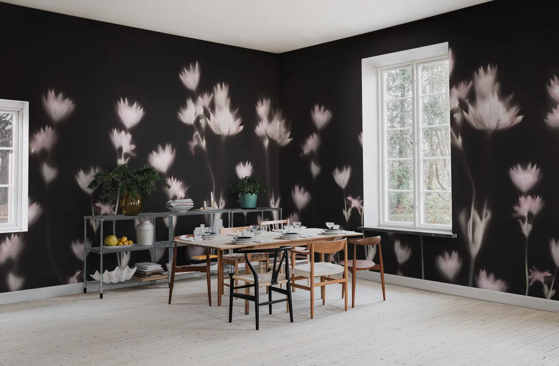 Paysage floral onirique