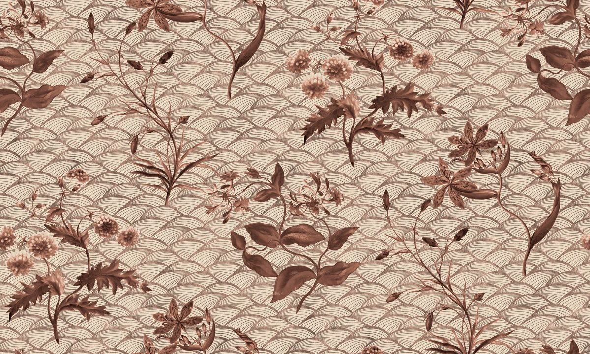 Floral Ripple Rust