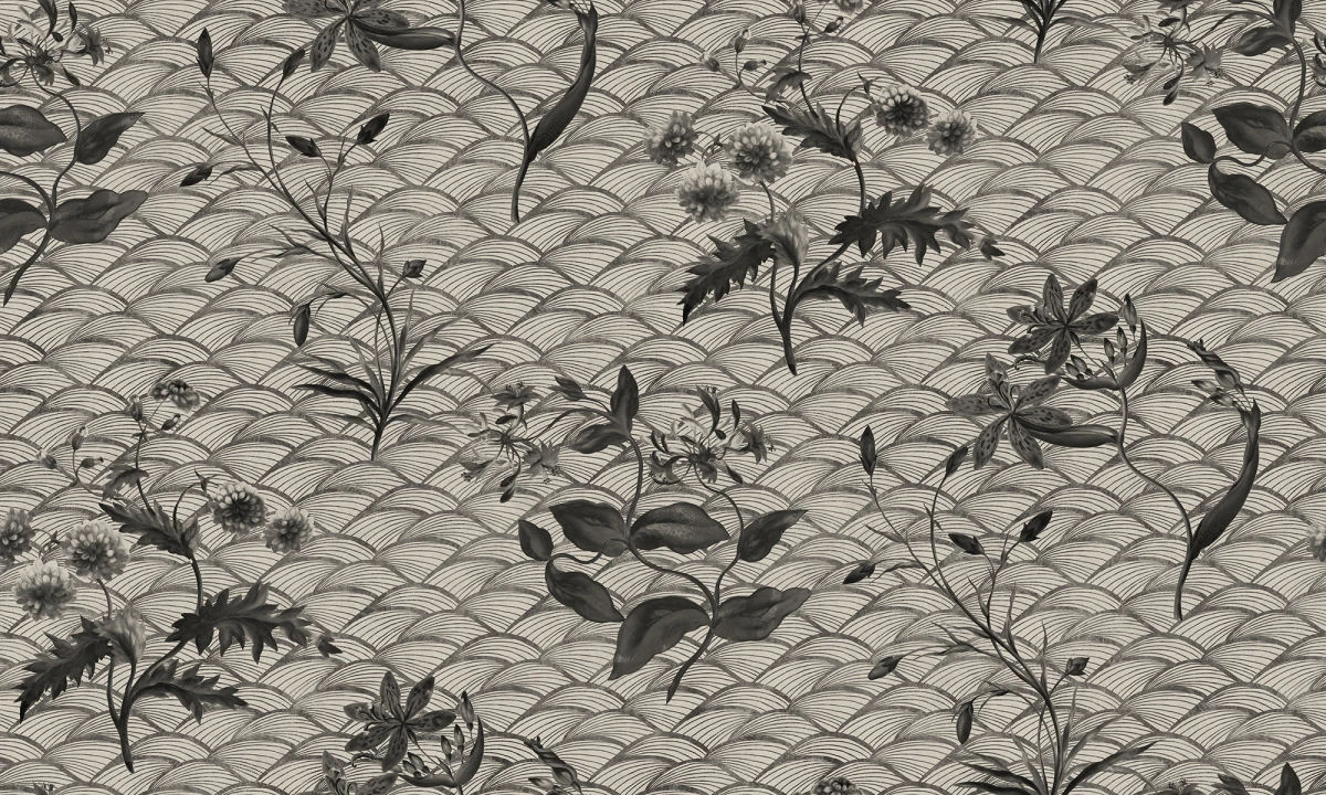 Floral Ripple Graphite