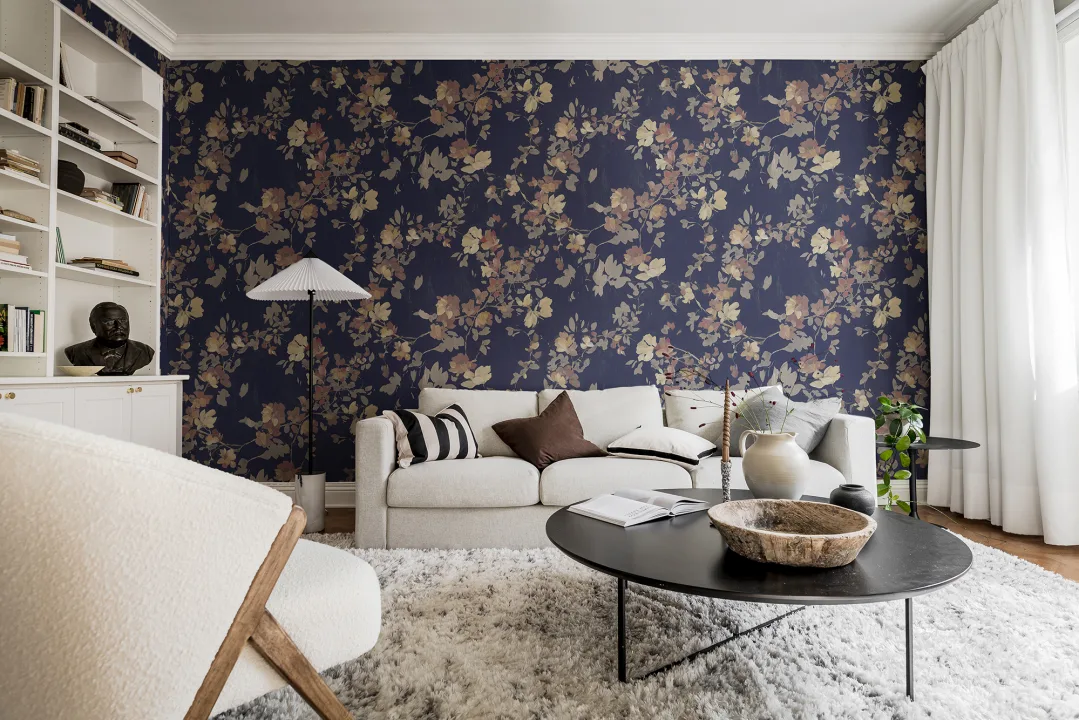 Blooming Garden, Dark Blue