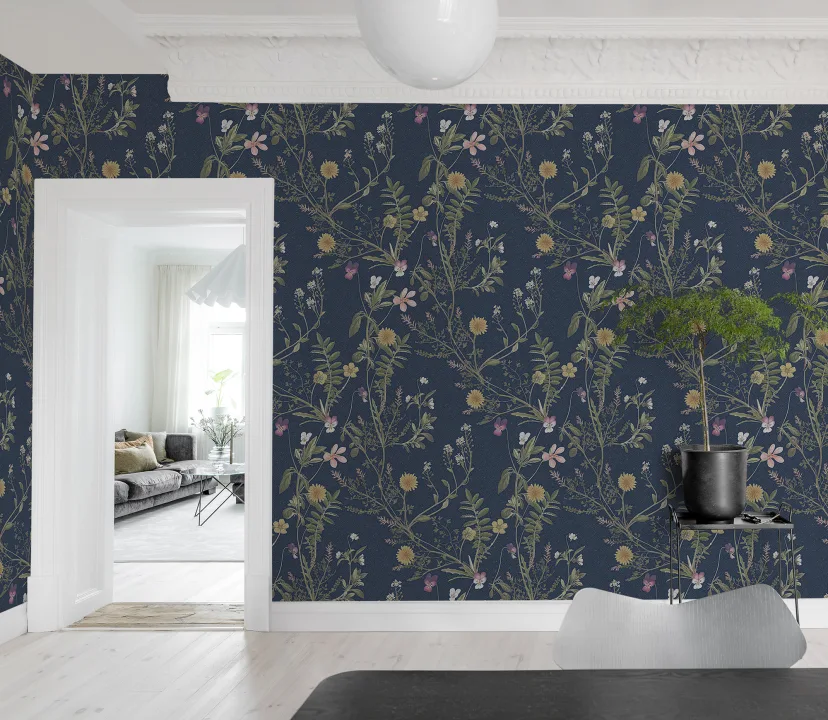 Storm Flowers, Ocean Blue	