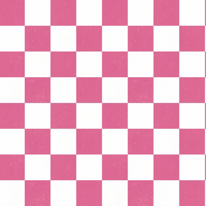 Roze geruit behang op maat