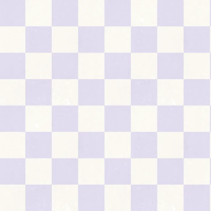 Papier peint panoramique à carreaux lilas pastel
