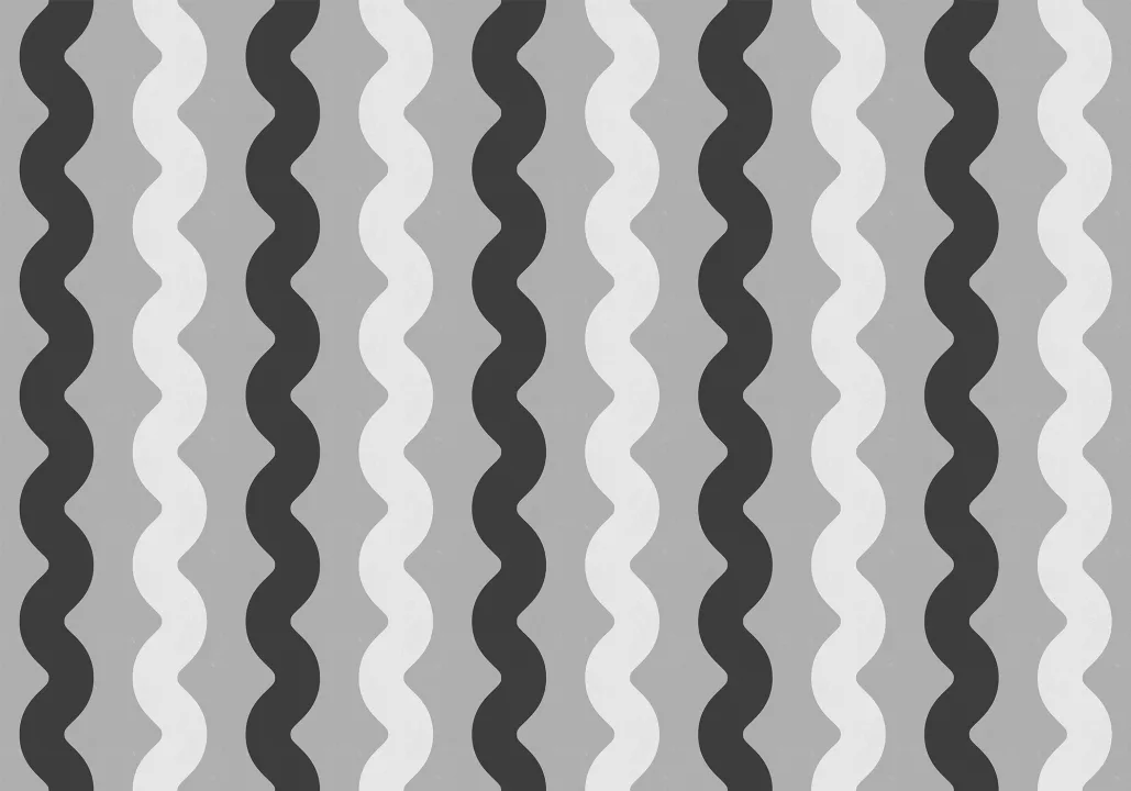 Design de papier peint ondulé noir et blanc