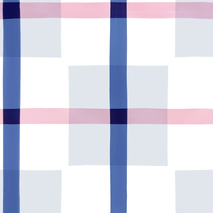 Blauw en roze maximalistisch behang