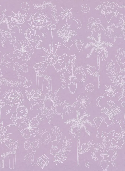 Doodle pattern wallpaper design