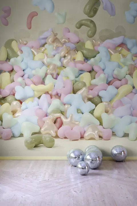 Fajny projekt tapety 3D bubblegum