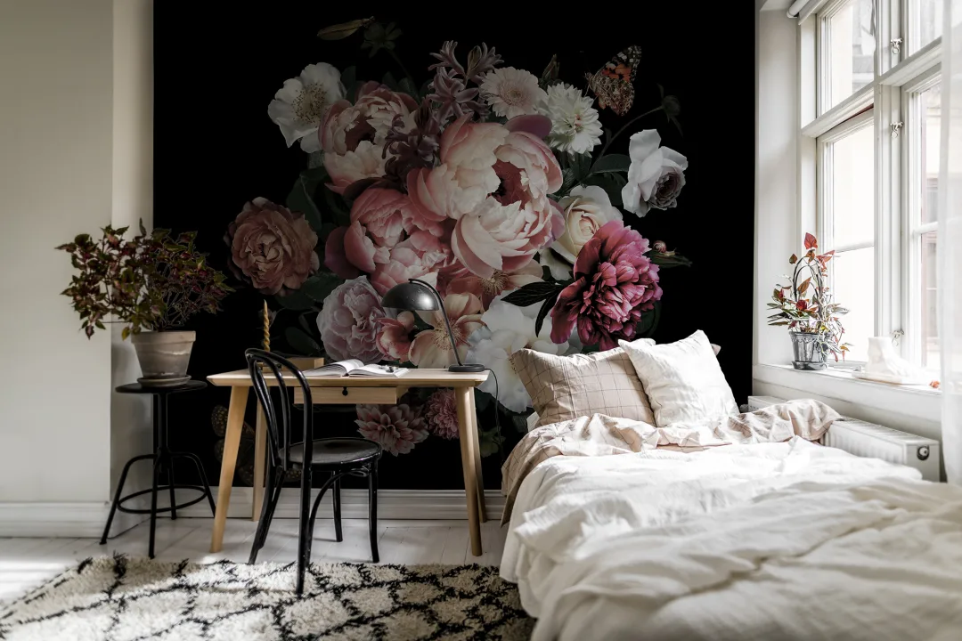 Blomster og sommerfugle