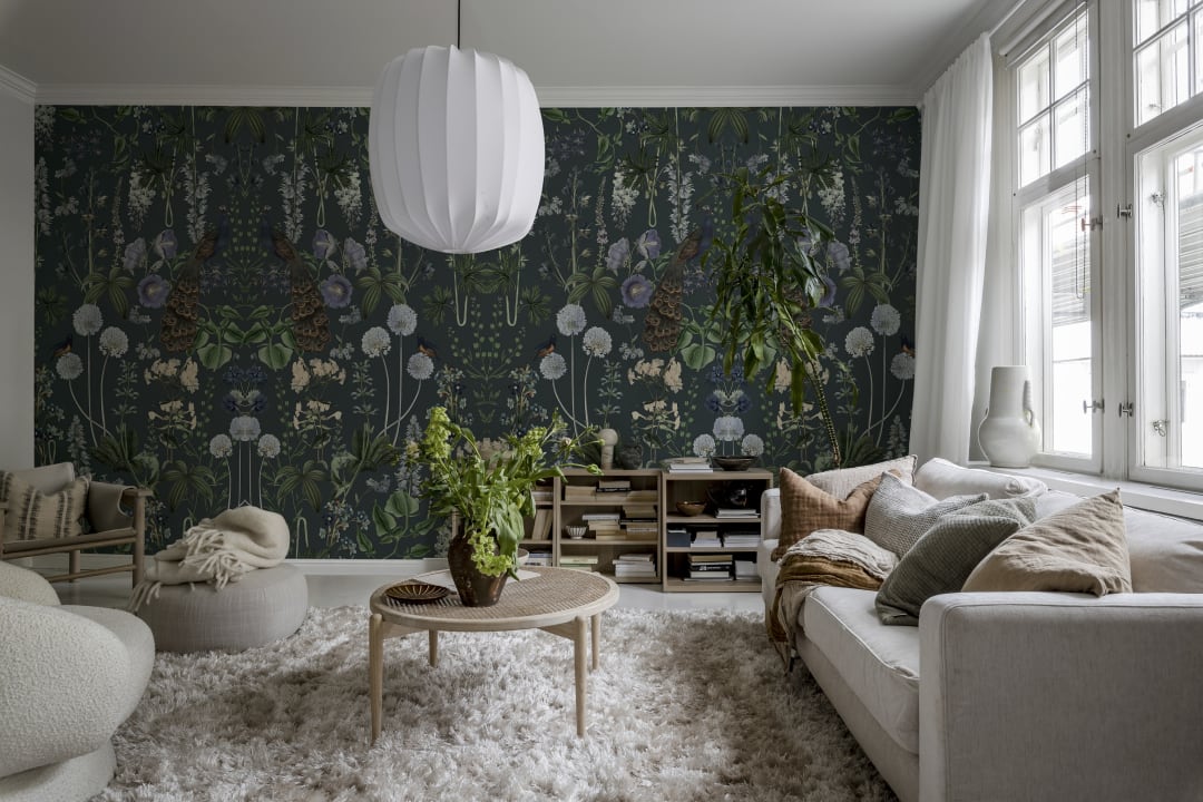 Oiseaux et vert luxuriant