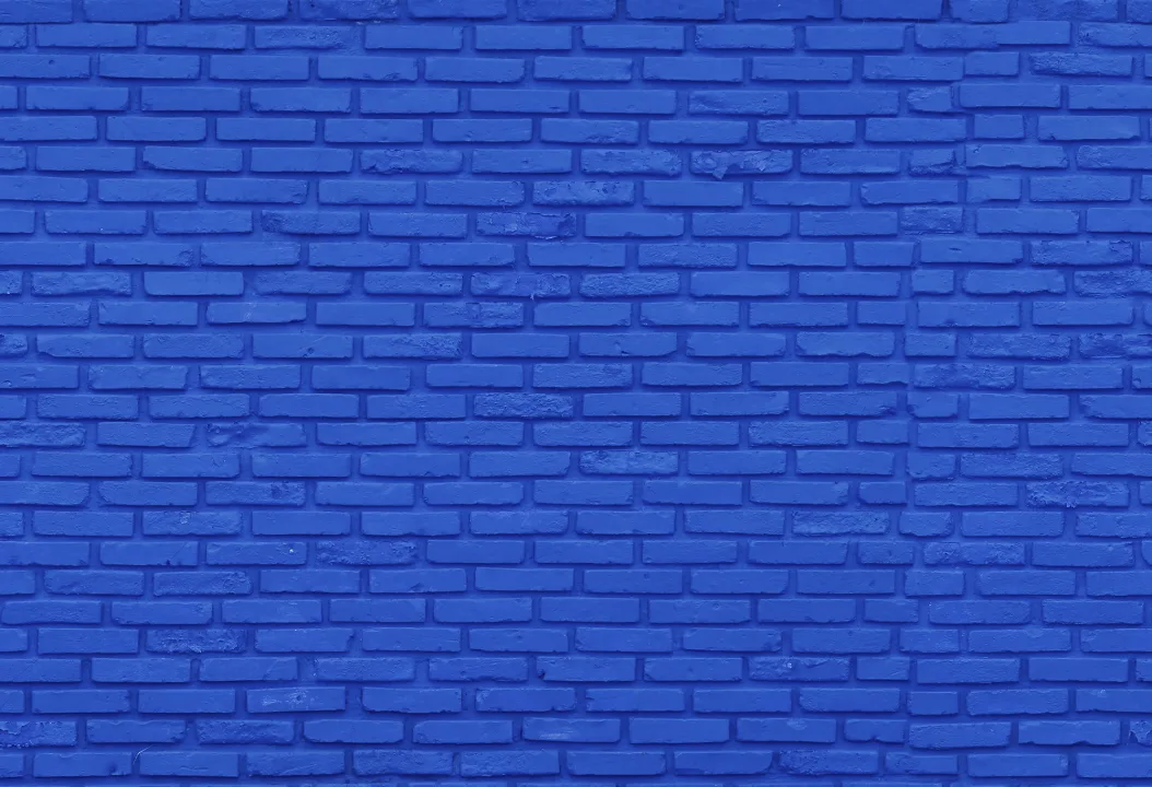 Brick Wall in Cobalt
