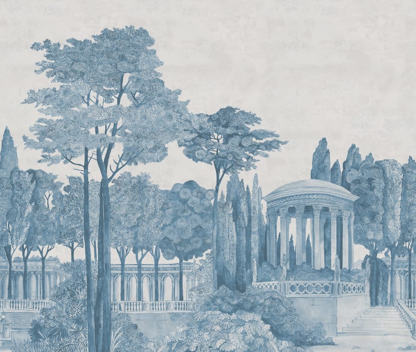 Lush Trees and Stately Buildings