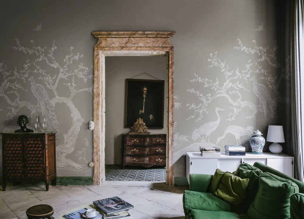 Graceful Birds and Blossoming Branches