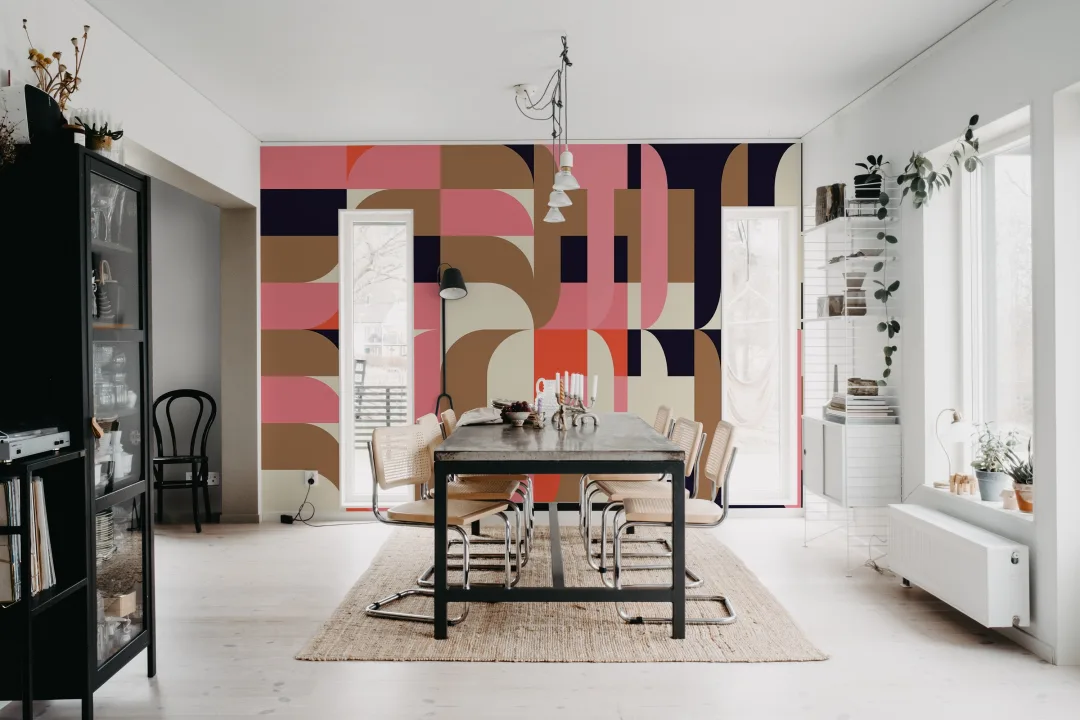 Eleganza giocosa con opere d'arte a mosaico pastello