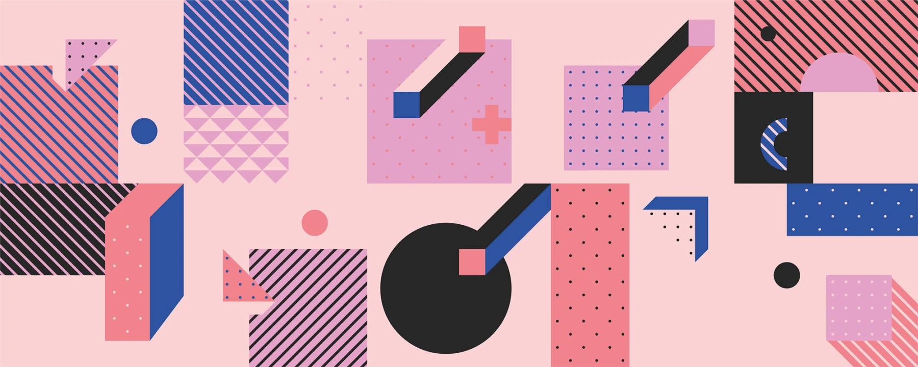 Colorful Patterns in 80s-90s Styles