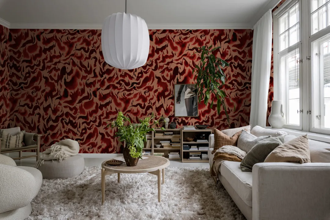 Flux rouge vif