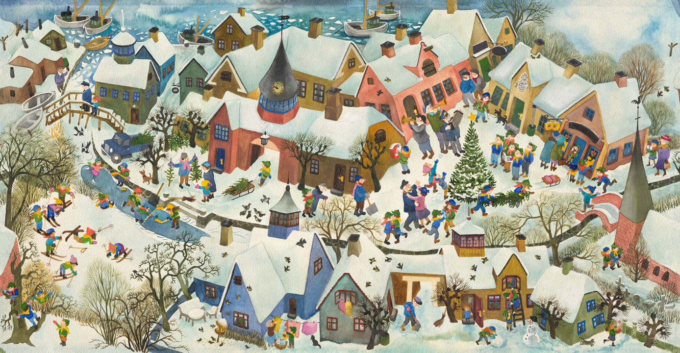 Un paysage d'hiver enchanteur