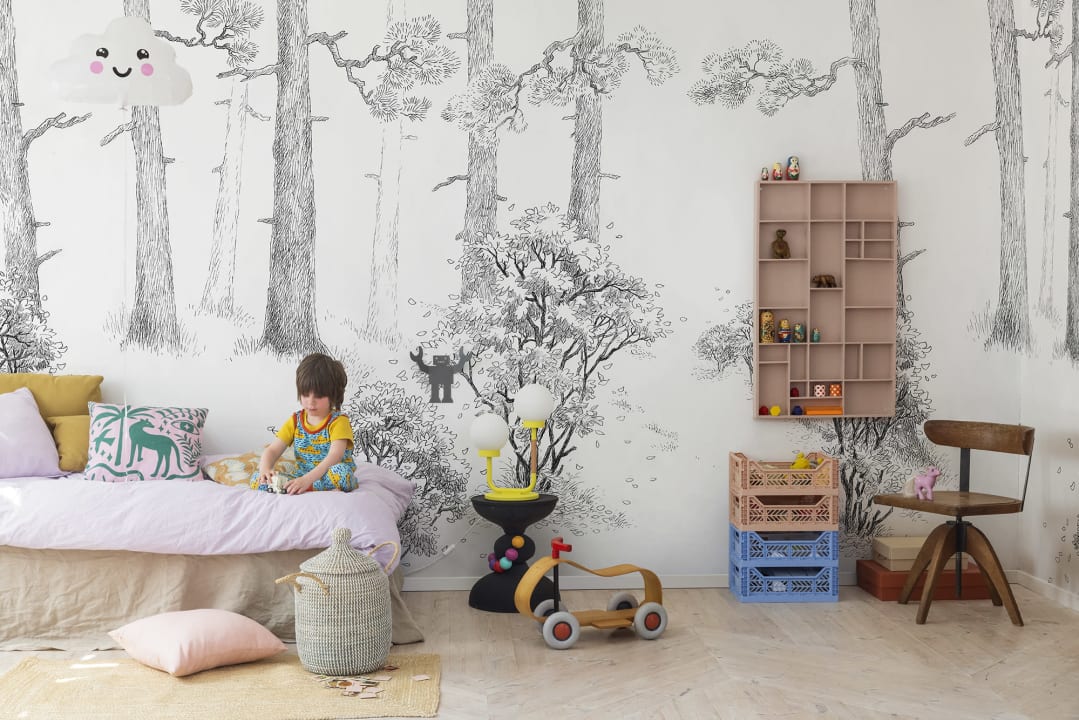 Artistic Illustration of A Childhood Forest
