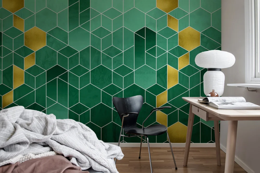 Gold Hexagons