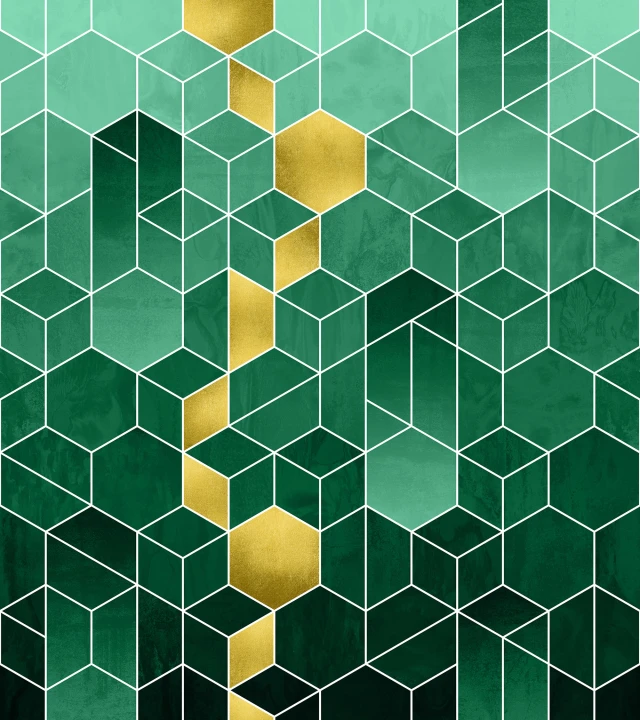 Hexágonos dorados