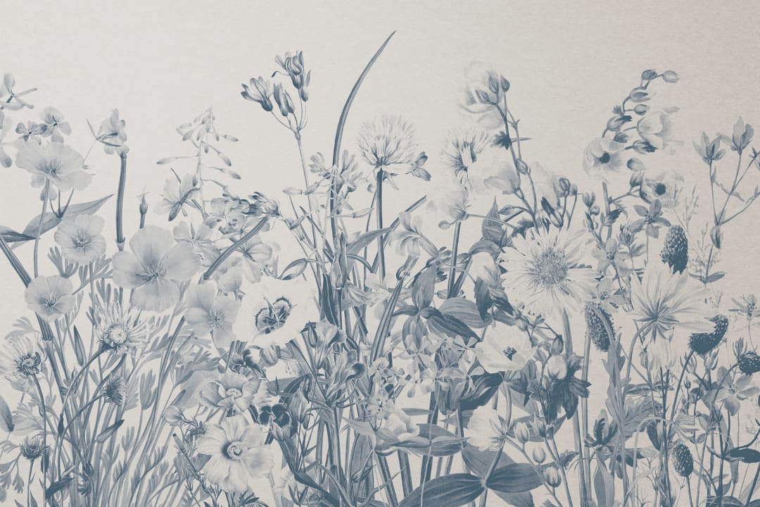 En dröm med vintage-blommor