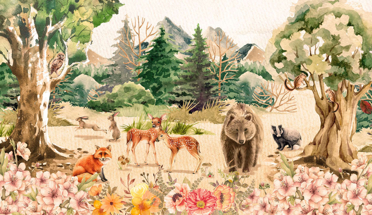 Möte med naturens lekfulla kompisar