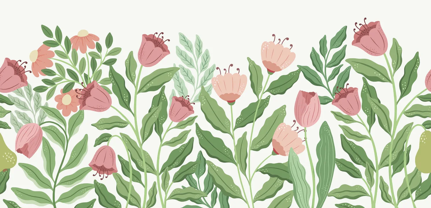 Explosion de fleurs roses