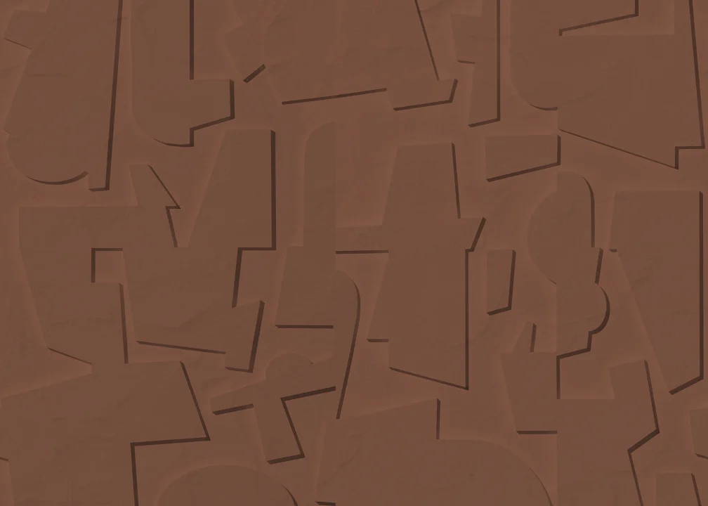 Abstracte Reliëfmuur