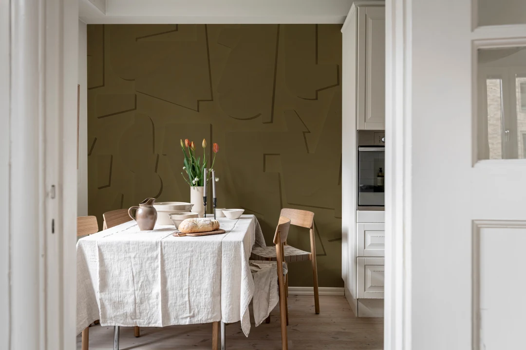 Mur abstrait en relief