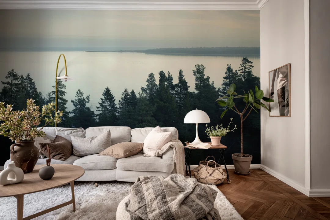 La beauté tranquille d'un point de vue élevé
