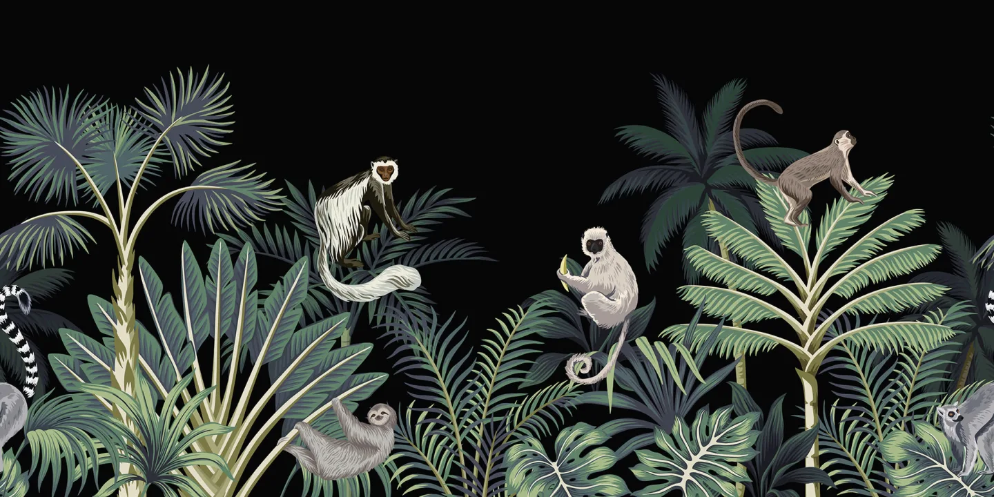 Breloque vintage tropicale