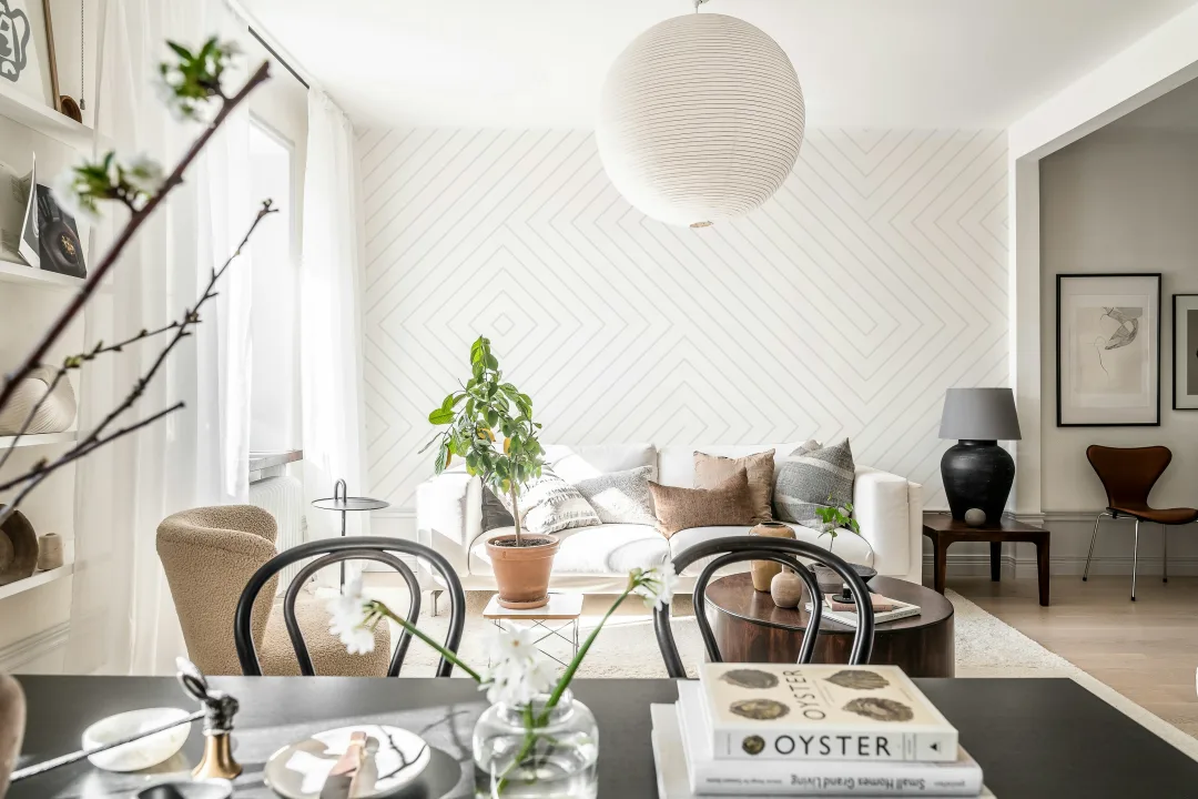 Wit geometrisch doolhof