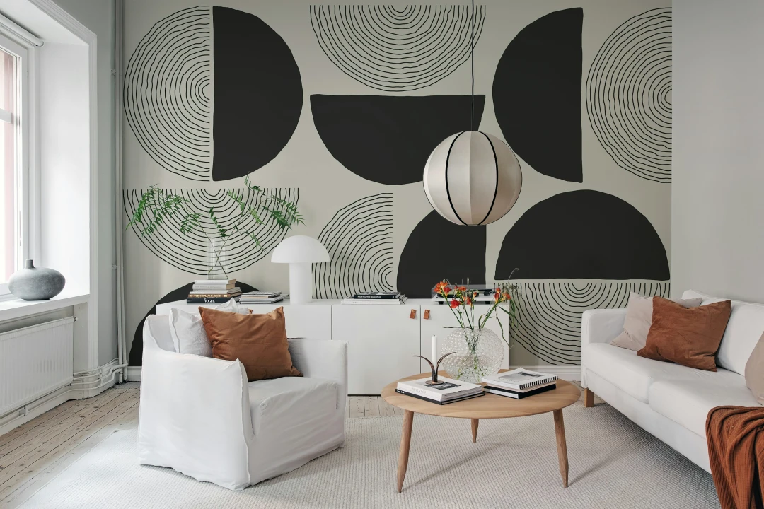 Monochrome Kugeln Eleganz