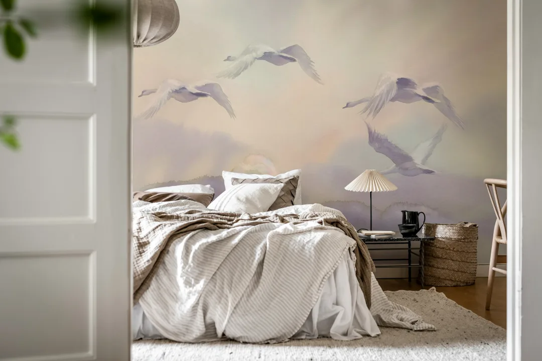 Vol de cygne pastel