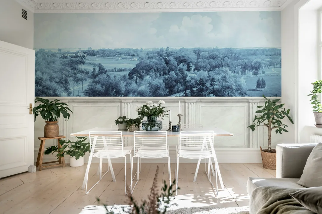 Vista blu vintage