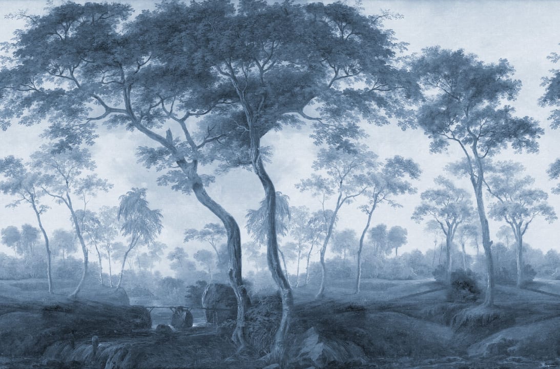Vintage Blue Forest