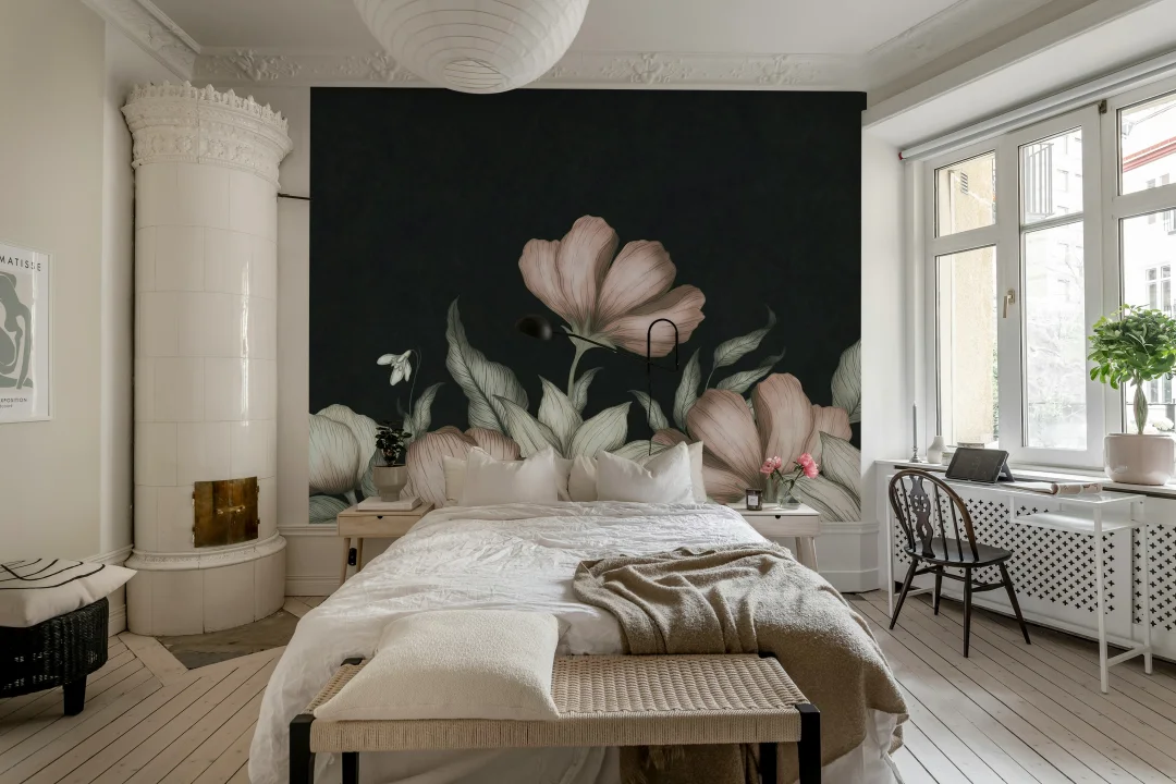 Fantaisie florale, rose